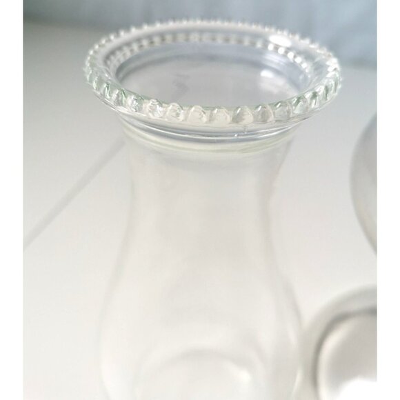 Large Antique Clear Glass Pedestal Eagle Oil Lamp 17.5" Height - Picture 5 of 10